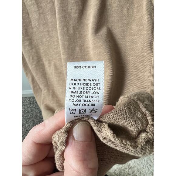 Cotton Citizen Taupe Crew dark tan tokyo short sleeve mini dress women's size M - Picture 6 of 6